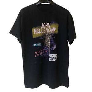John Mellencamp Black 2019 On Tour Unisex Shirt Sz M
